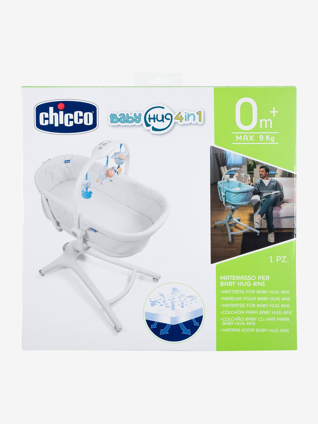 Matelas pour baby hug 4 en 1 CHICCO blanc