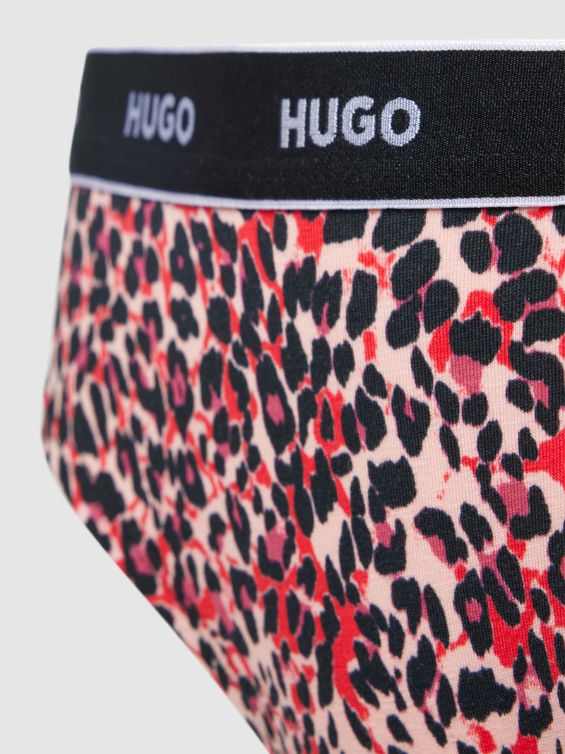 String mit elastischem Logo-Bund Modell 'Carousel' in pink