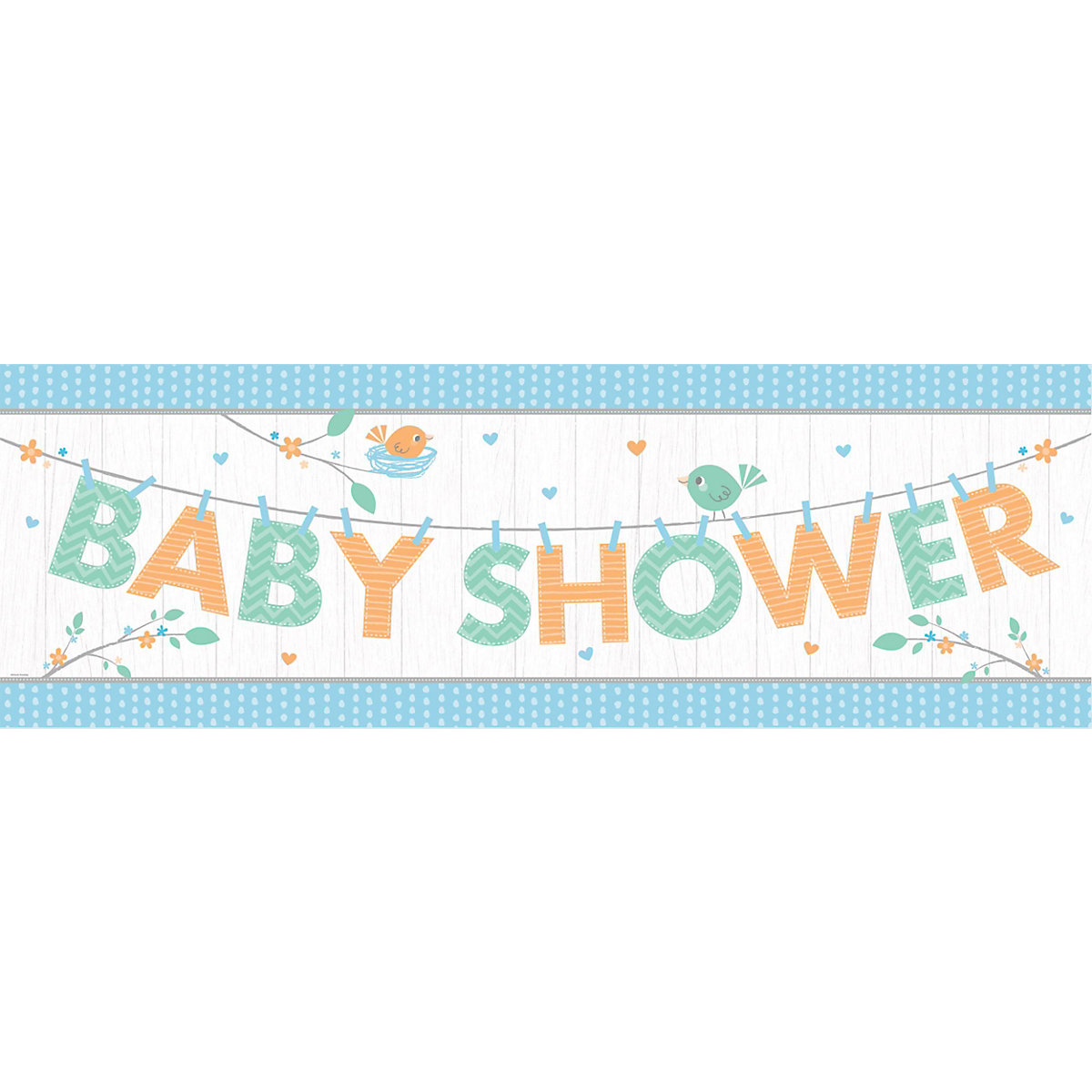 Girlande Riesenbanner Hello Baby Boy, 1,52 m