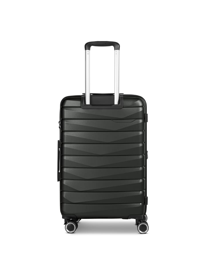 Bench Paris 4 Rollen Kofferset 3-teilig mit Dehnfalte in black günstig kaufen onesize