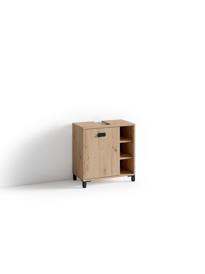 byLiving Waschbeckenunterschrank Wellness in Artisan Eiche - (B) 60 x (H) 62 x (T) 34 cm günstig kaufen onesize