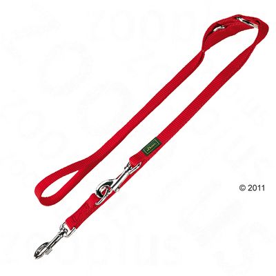 HUNTER Set: Halsband Vario Basic + Hundeleine, rot