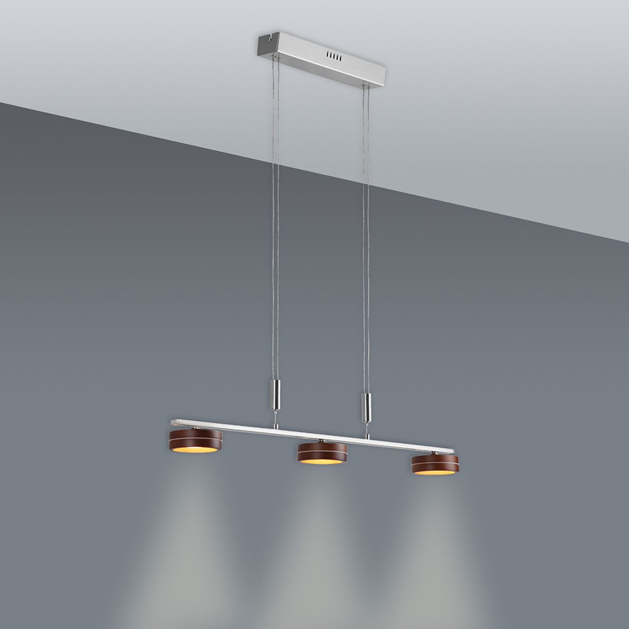Näve Leuchten LED 3er-Pendelleuchte 
