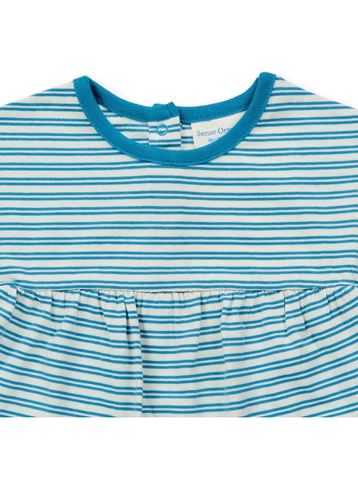 Sense Organics Sense Organics Aurora Baby Tunika Kleid Blue Stripes Sealife 80 günstig kaufen
