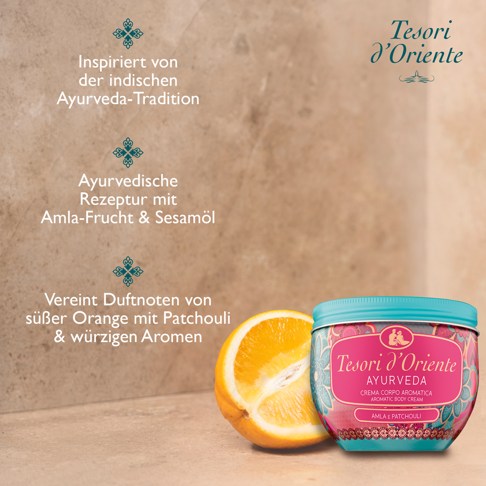 Tesori d´ Oriente Ayurveda Körpercreme 300 ml