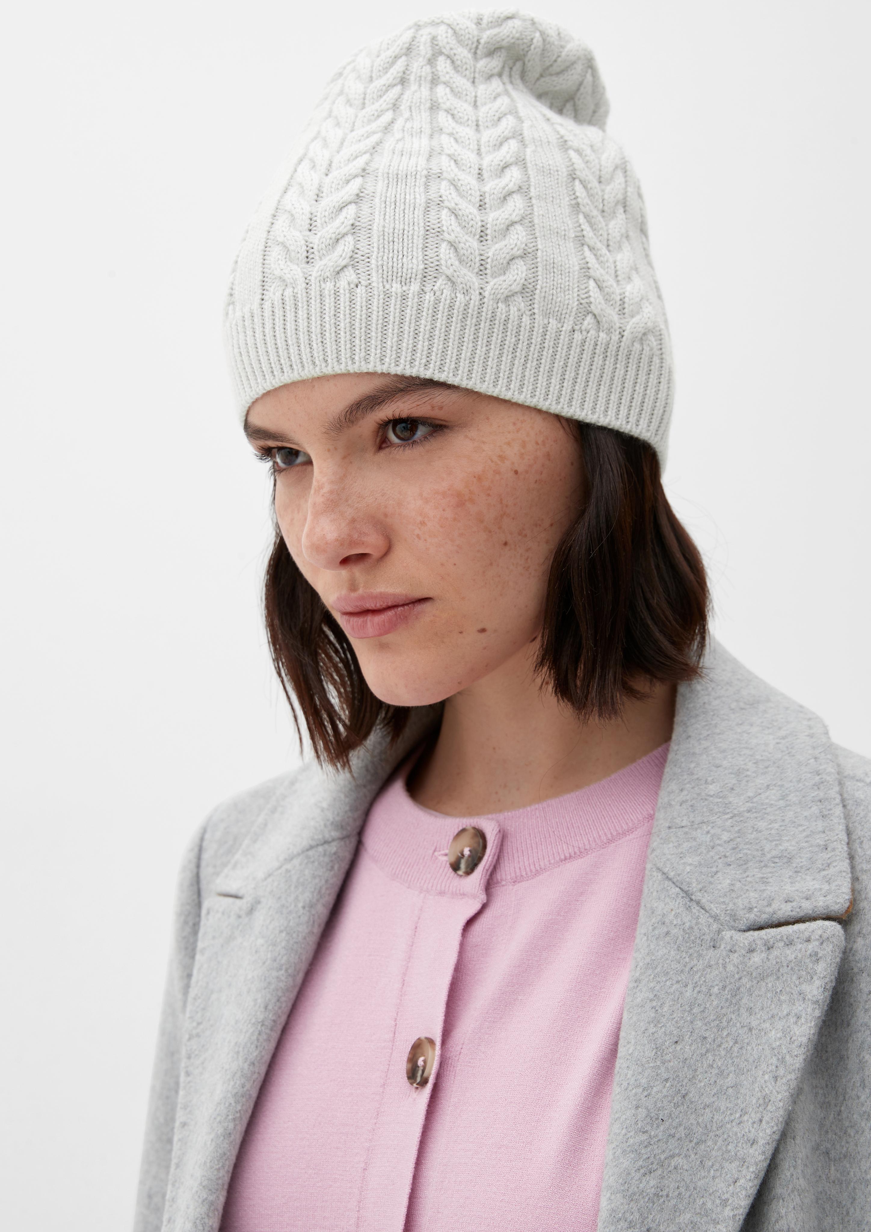 Strickmütze aus Wollmix  2125842-9057