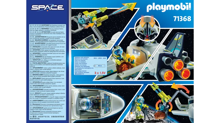 PLAYMOBIL 71368 - Space - Space-Shuttle auf Mission
