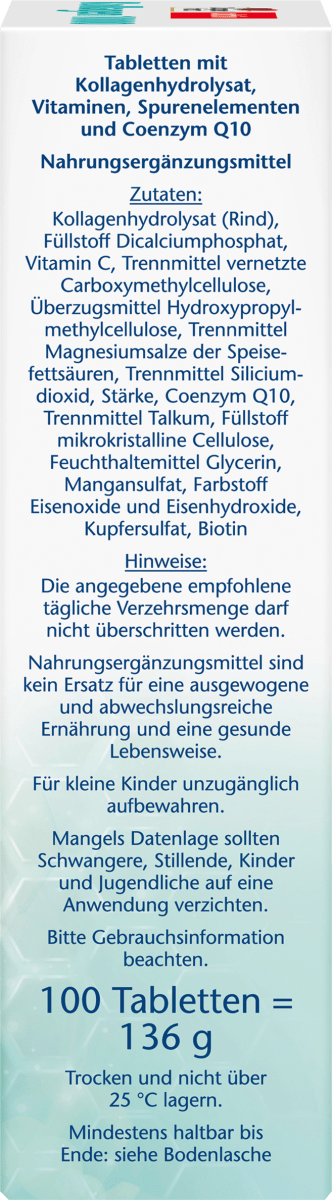 Kollagen 1000 Tabletten 100 St, 136 g