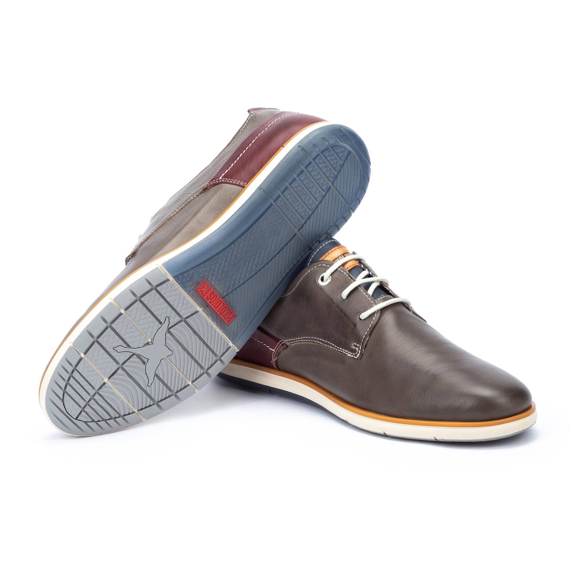Męskie buty casualowe - CIEMNOSZARE