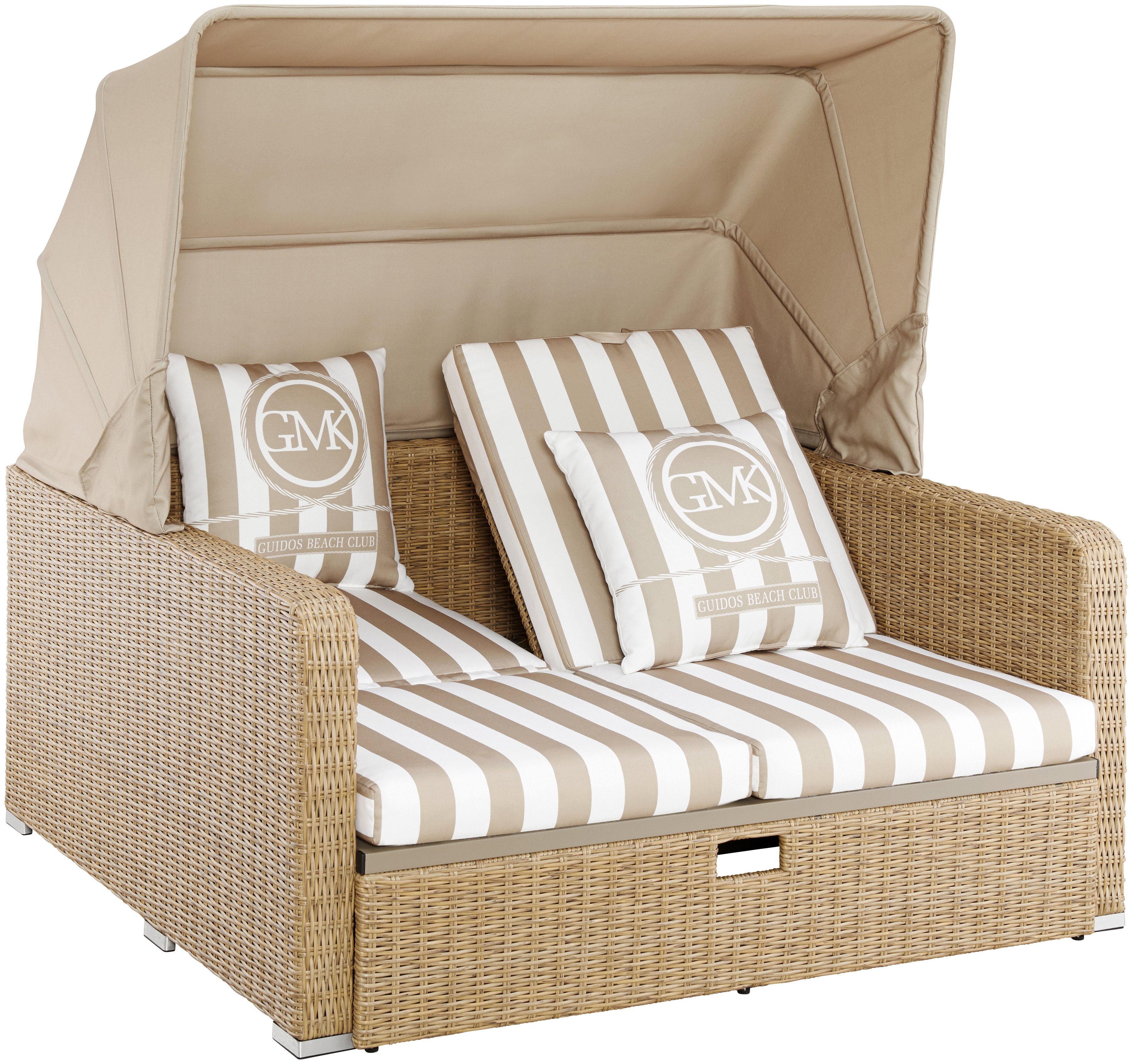 Guido Maria Kretschmer Home&Living Loungesofa Norderney, 8 Teile, BxLxH: 146x140x78 cm, Strandkorb