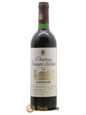 Château Prieuré Lichine 4ème Grand Cru Classé  1981 - Lot de 1 Bouteille