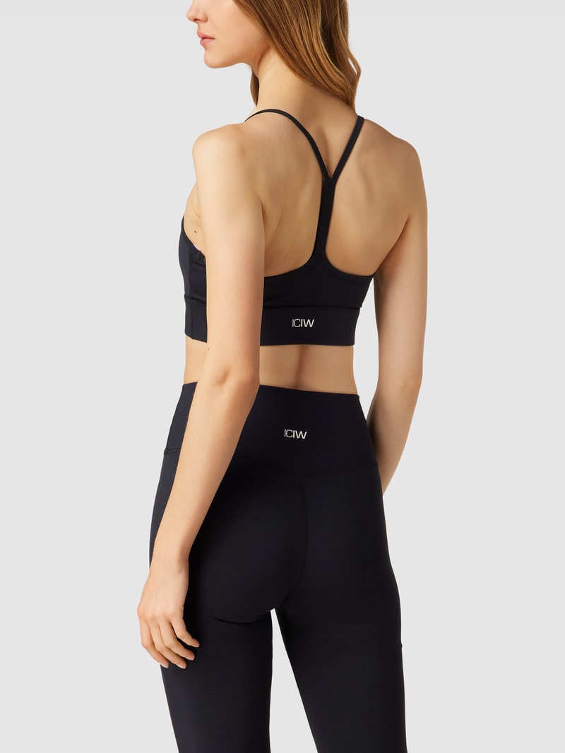 BH mit Label-Print in schwarz