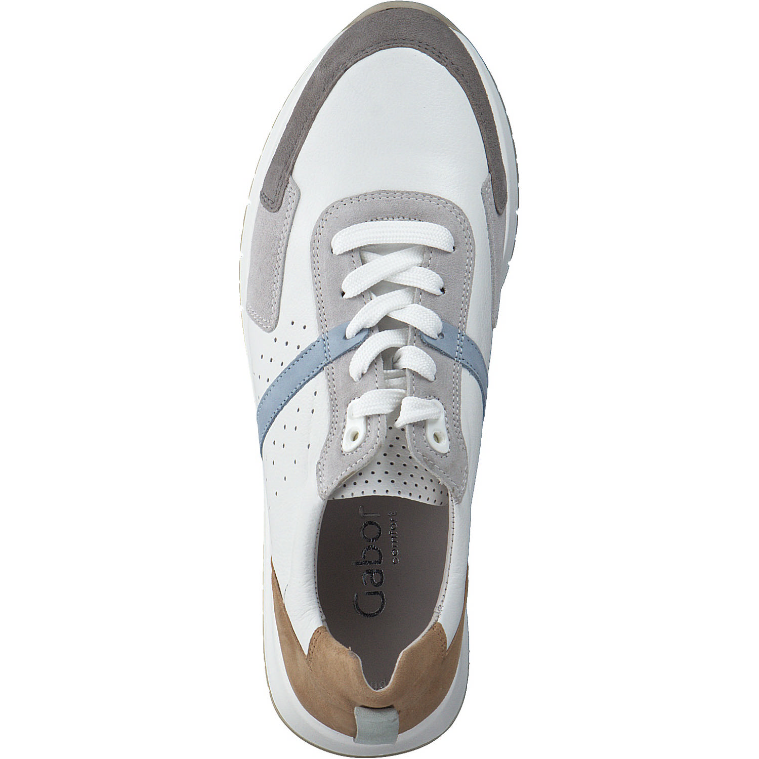 Gabor 86.445, Sneakers Low, Damen, Weiß