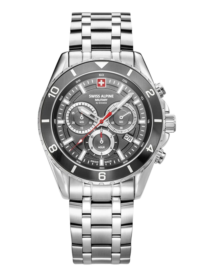 Swiss Military Quarzuhr 7034.9132SAM in Silber günstig kaufen onesize