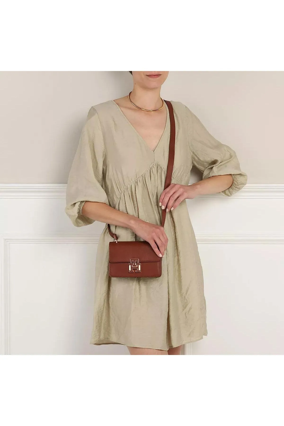 Tommy Hilfiger  Pushlock Leder Mn Crossover Co Cognac