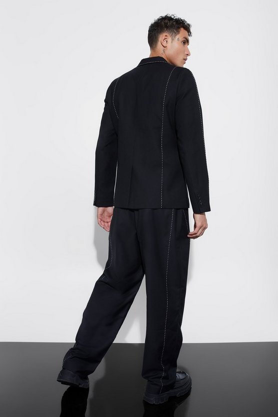 Zweireihiger Slim-Fit Blazer