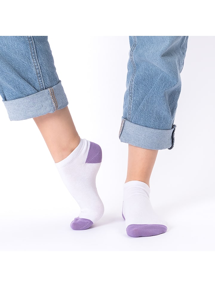 Occulto 10er Pack Muster Sneaker Socken Maja in Weiß-Mix günstig kaufen 39-42