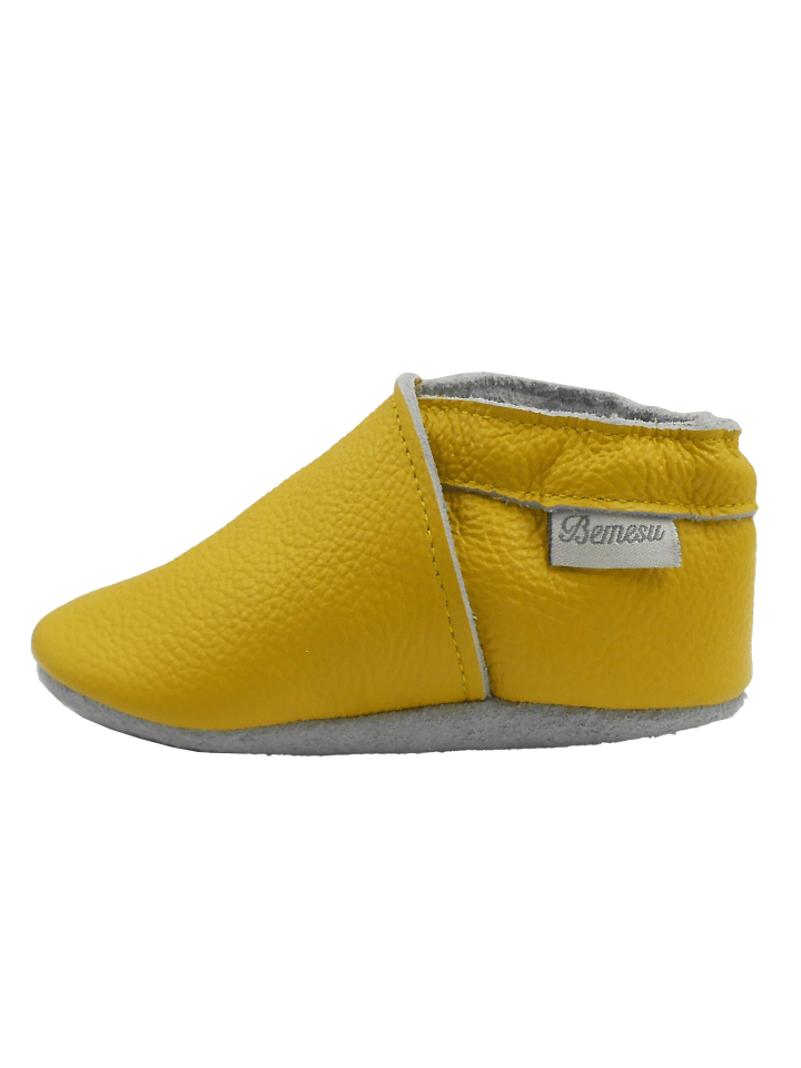 Yalion Leder-Krabbelschuhe in Gelb günstig kaufen