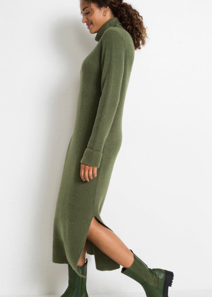 Strickkleid mit Rollkragen