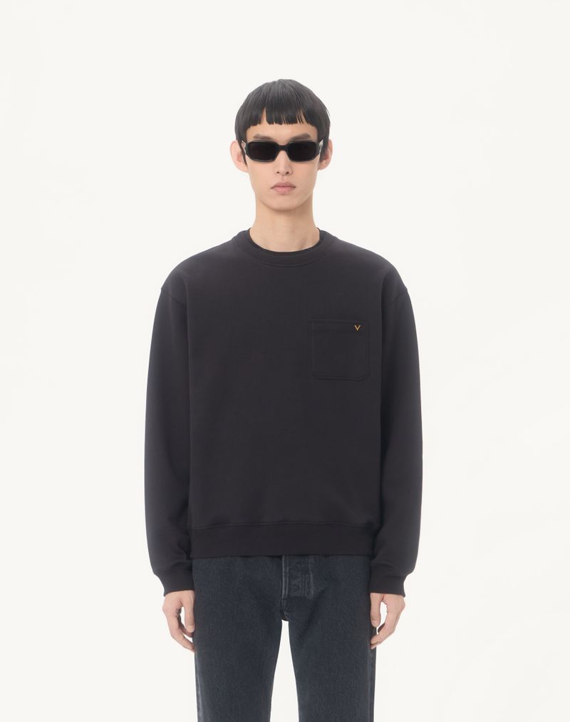 Valentino bomuldssweatshirt med Vgold