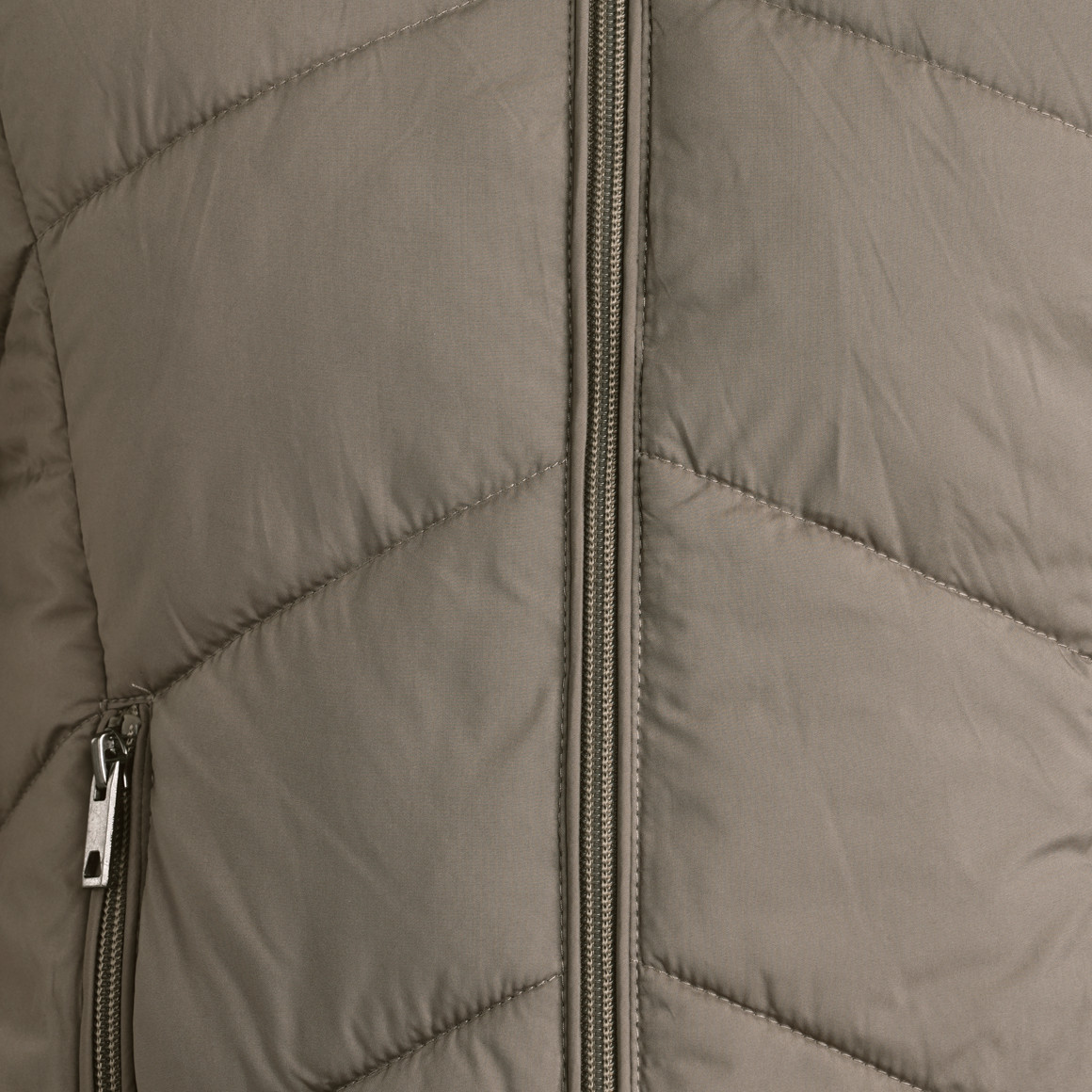 Damen Steppweste mit Zippertaschen
