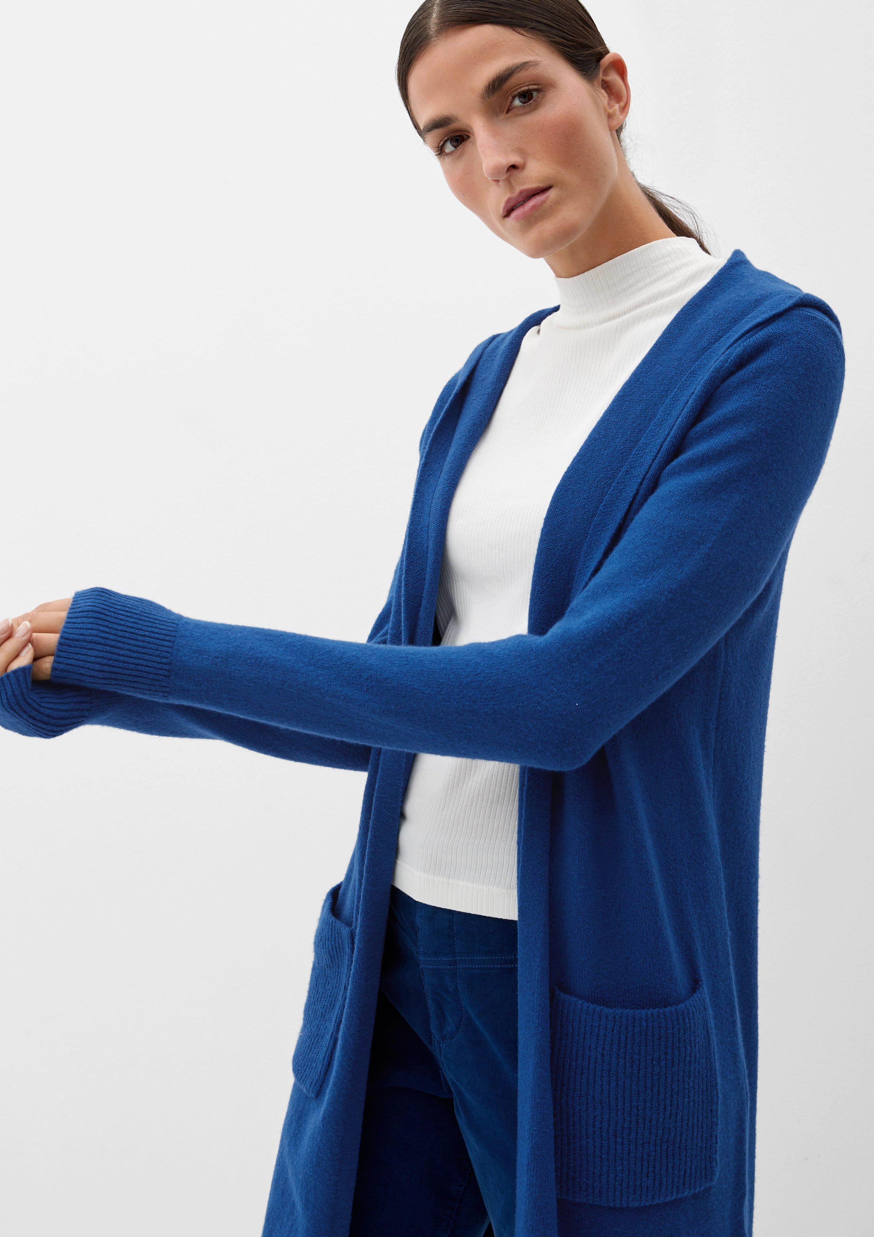 Langer Cardigan mit Kapuze  2125621-5659
