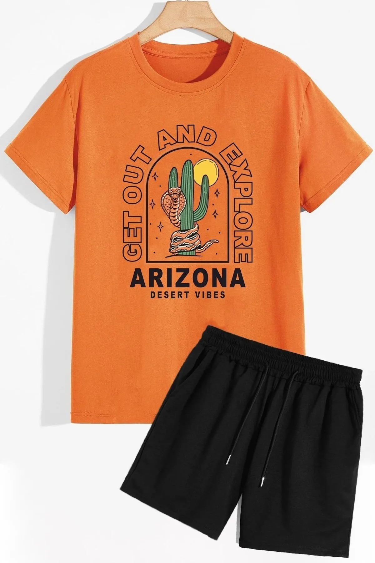 trendypassion  Arizona Shorts T-Shirt-Trainingsanzug-Set