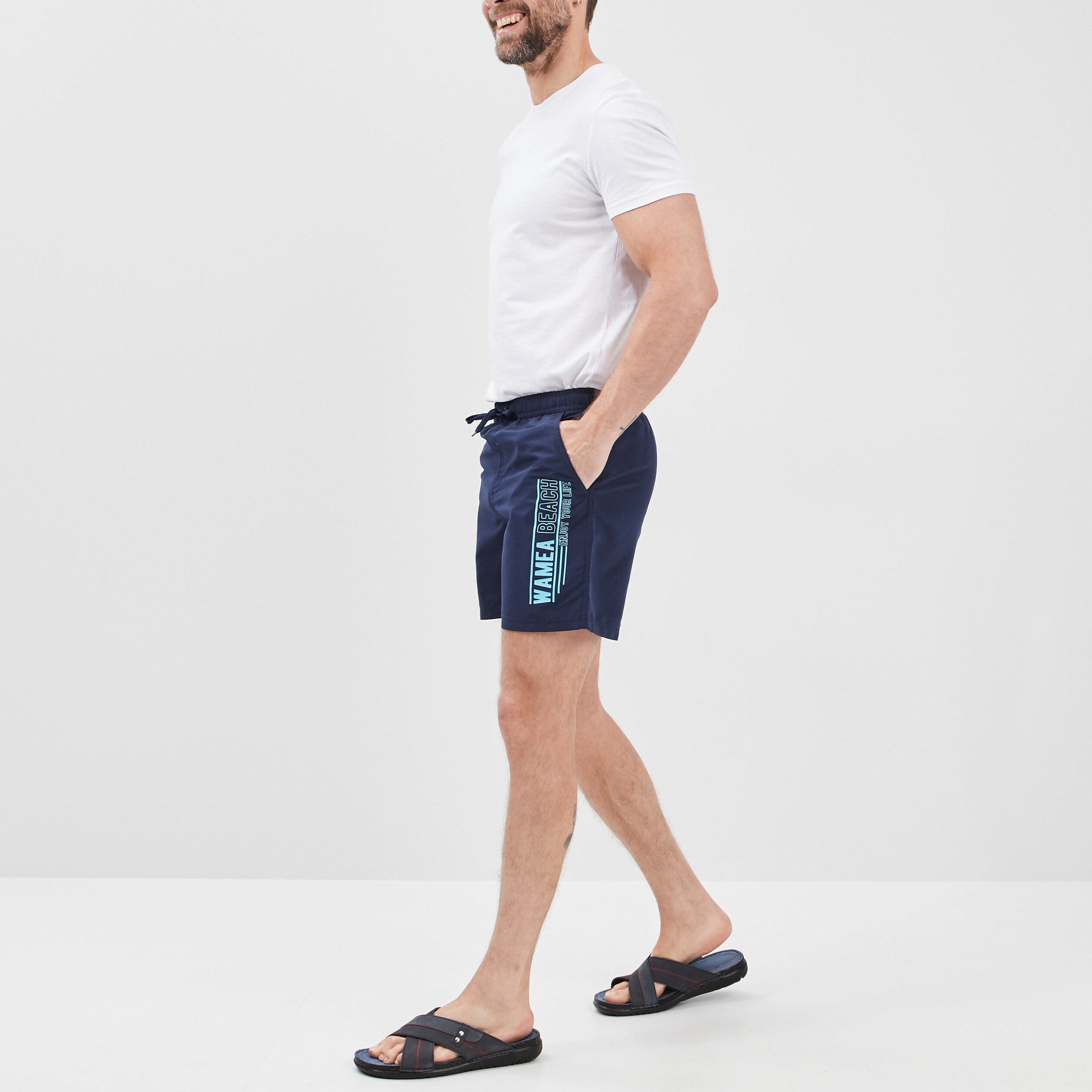 Short de bain bleu clair homme | La Halle