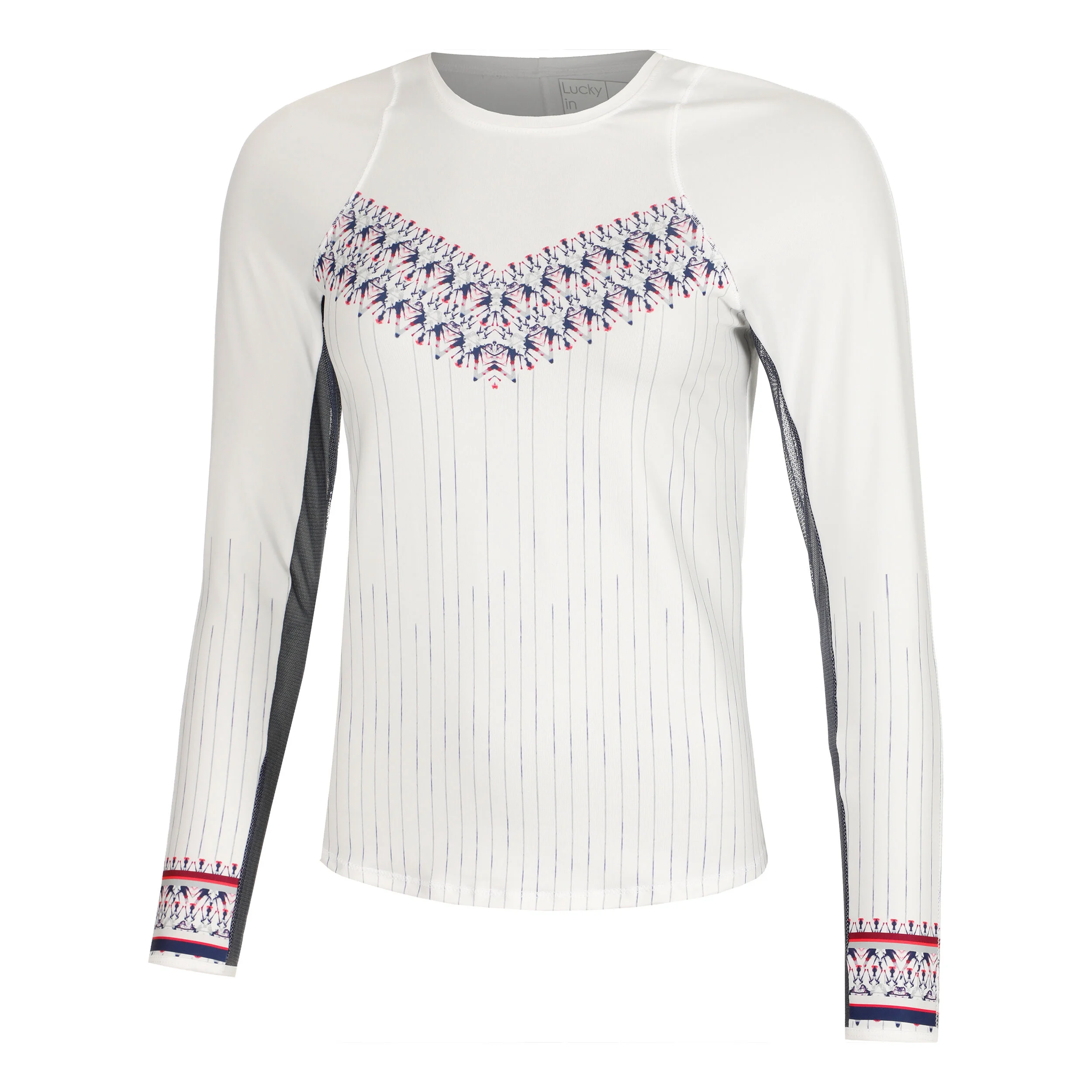 The Berry Buzz Longsleeve Damen - Weiß, Mehrfarbig