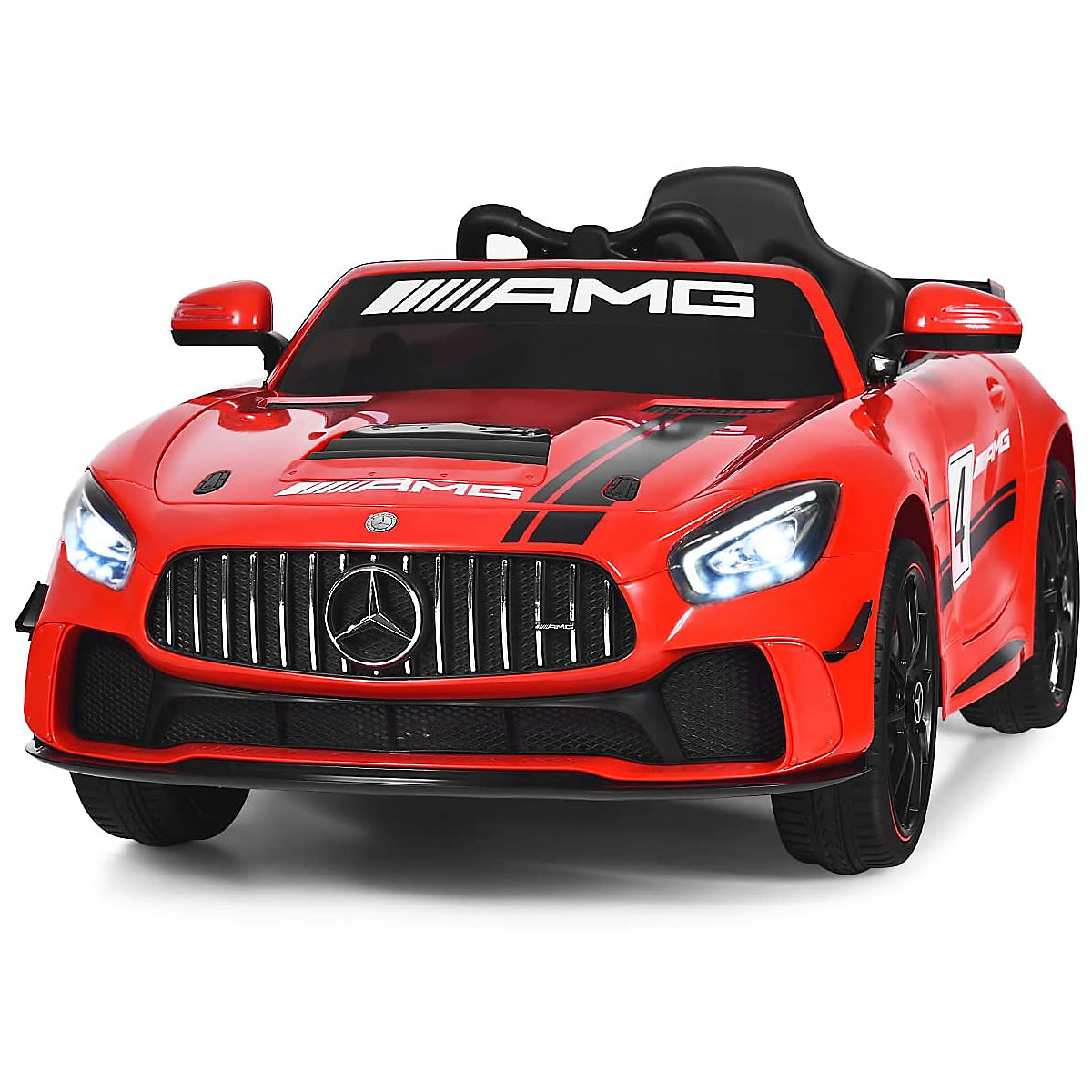 Elektroauto Mercedes AMG GT4 mit Schaukelpferd-Funktion