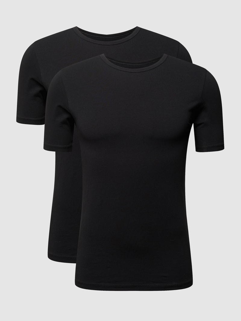 T-Shirt im 2er-Pack in schwarz