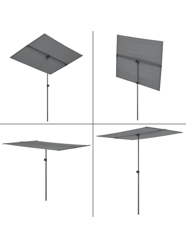 pro.tec Balkonblende Carsoli in Grau (L)180cm (B)130cm (H)200cm günstig kaufen onesize