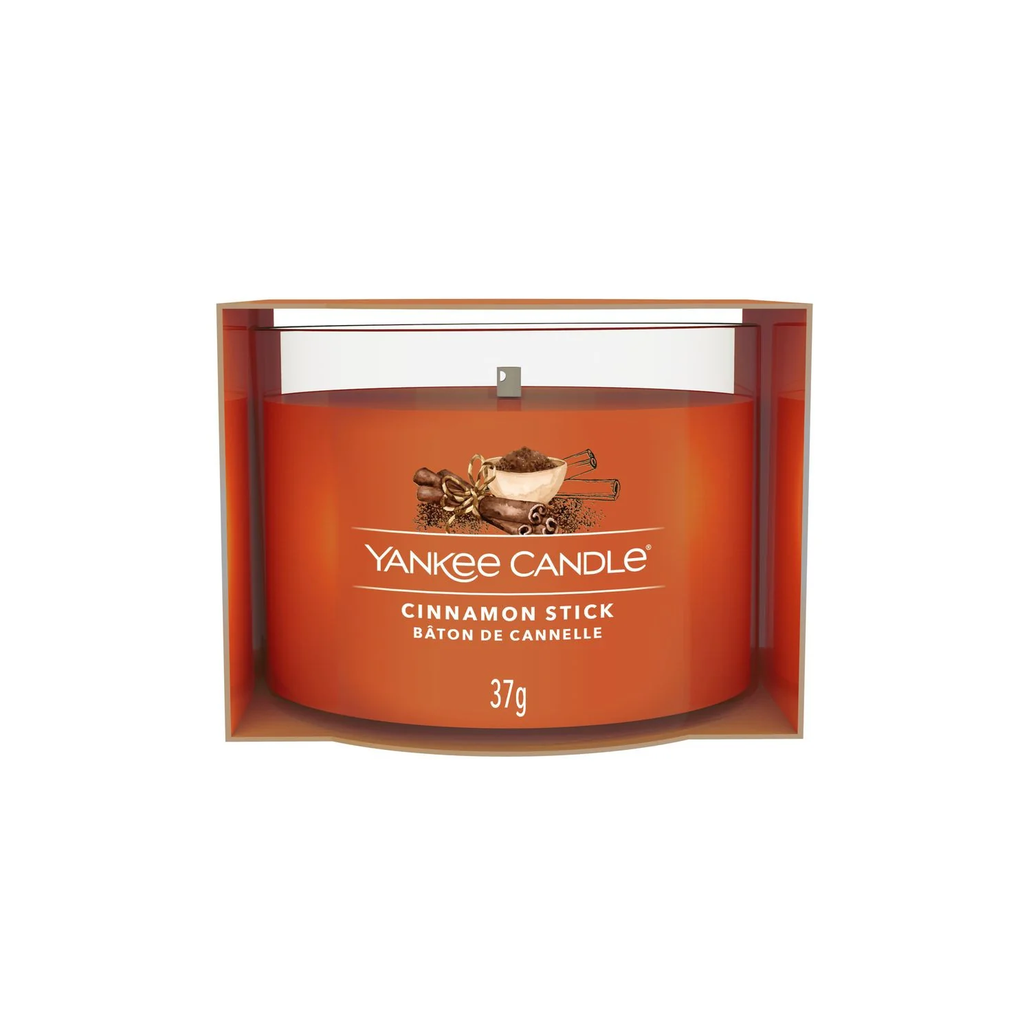 Velas votivas rellenas con aroma a palitos de canela - Vela perfumada