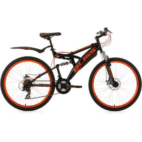 MTB-HARDTAIL FULLY MOUNTAINBIKE BLISS 26 ZOLL SCHWARZ-ORANGE