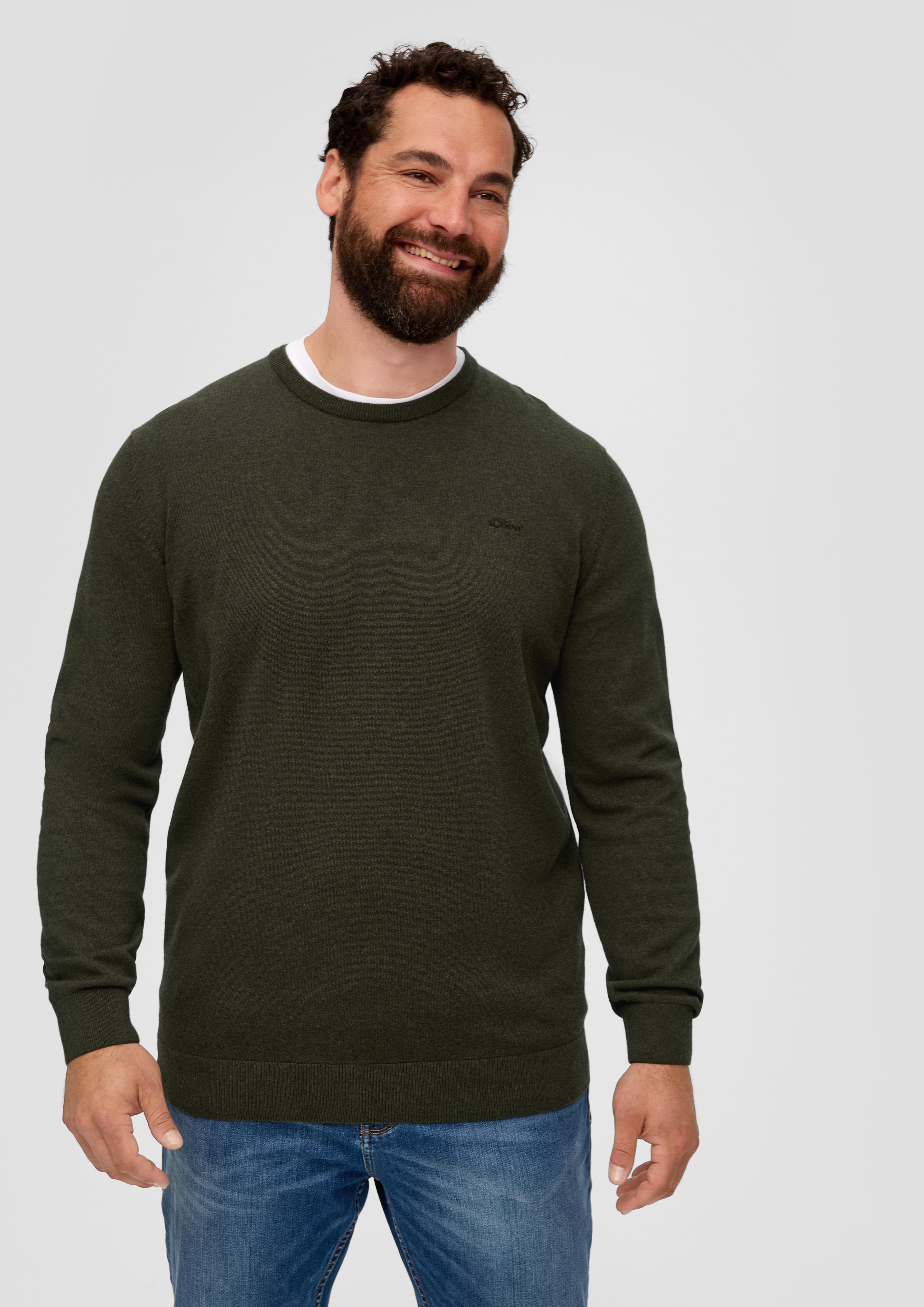 Strickpullover mit Logo-Stickerei  2148210-79W0