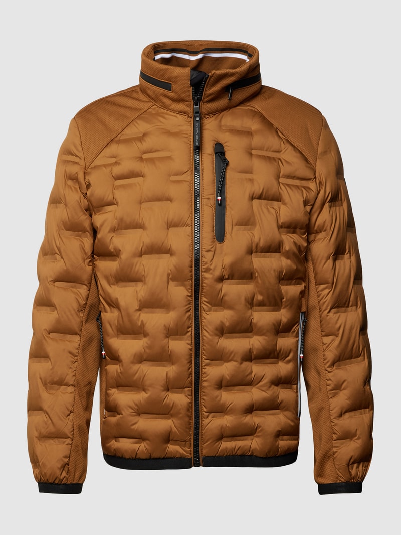 Jacke mit Strukturmuster in gold