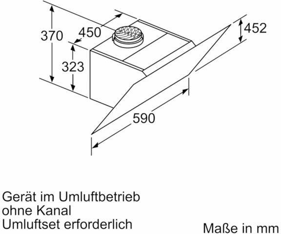 SIEMENS Kopffreihaube Serie iQ300 LC67KHM20