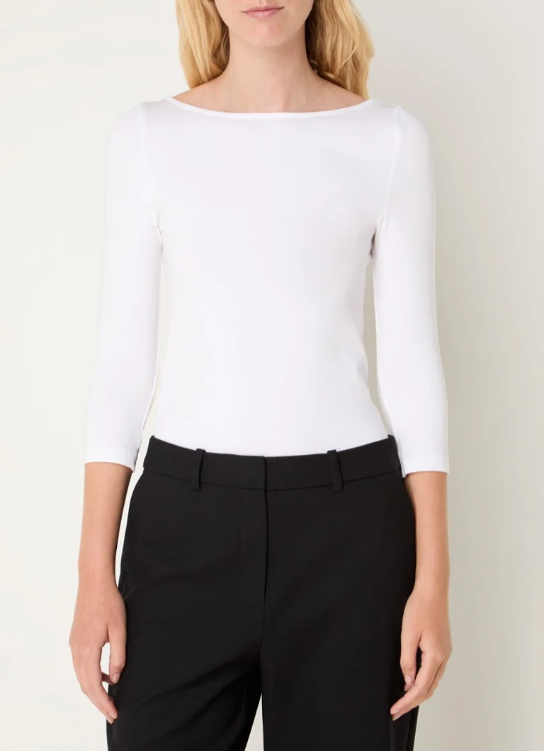 Bluză Wolford Cordoba cu guler tip barcă