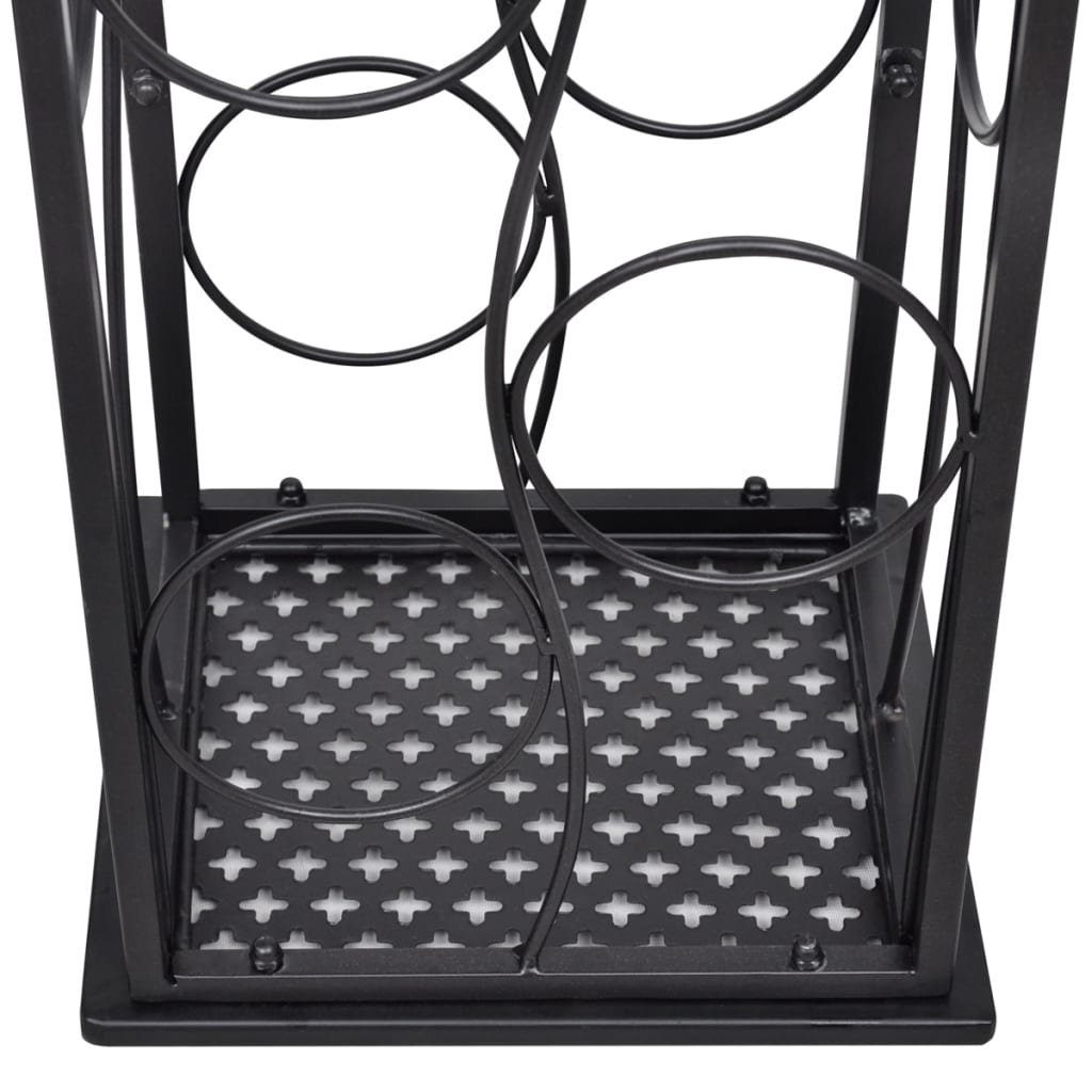 vidaXL Weinregal Flaschenregal für 8 Flaschen Metall, 1-tlg.