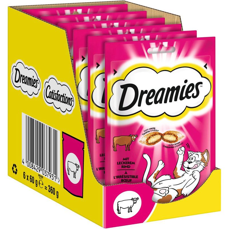 Sparpaket Dreamies Katzensnack Klassik 6 x 60 g