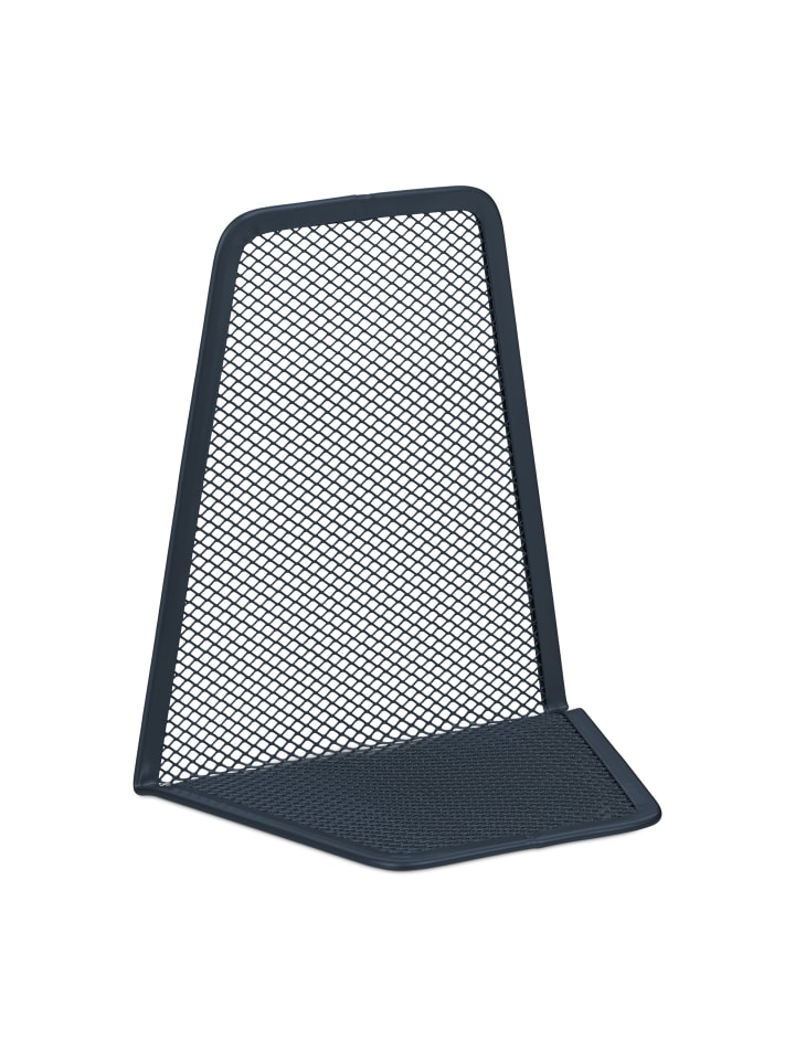 relaxdays 2 x Buchstütze in Anthrazit - (B)9 x (H)14 x (T)12,5 cm günstig kaufen onesize