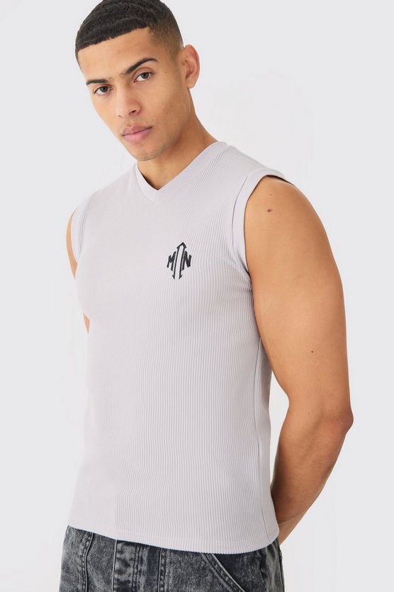 Muscle-Fit Man Ottoman Tanktop