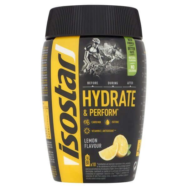 Isostar Hydrate & Perform Lemon športový nápoj v prášku 400g