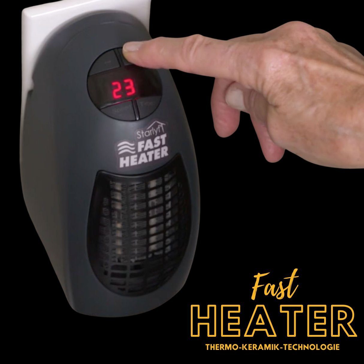 Starlyf Heizlüfter Fast Heater, 400 W, tragbare und leistungsstarke Steckdosen Mini Heizung