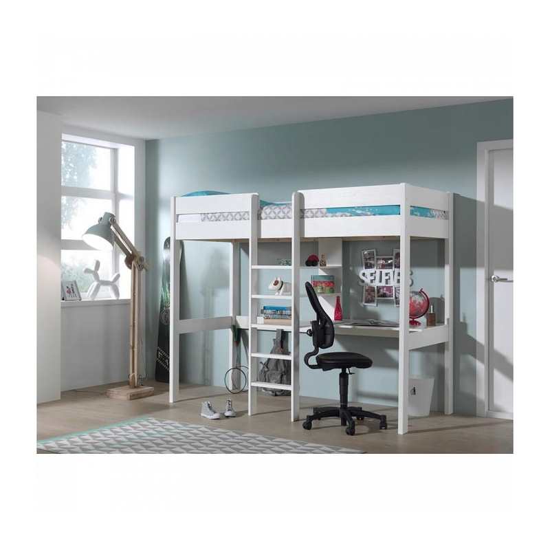 Lit superposé avec bureau Pino