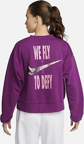 Nike Performance Damen Sweatshirt FLY DRI-FIT Oversized Fit cropped