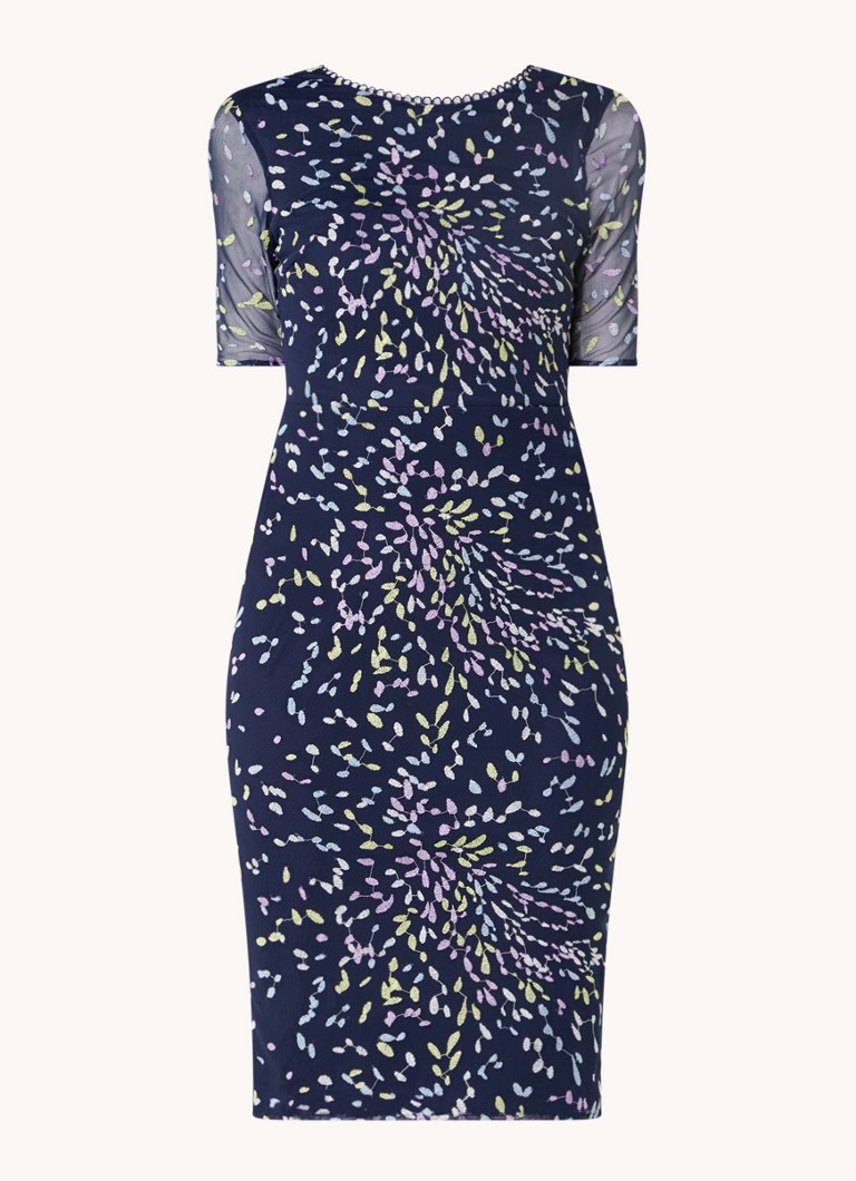Vestido Phase Eight Aileena Azul Marinho/Multicolorido 08