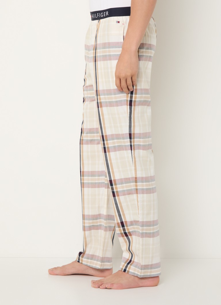 Bas de pyjama Tommy Hilfiger à carreaux et bande logotée
