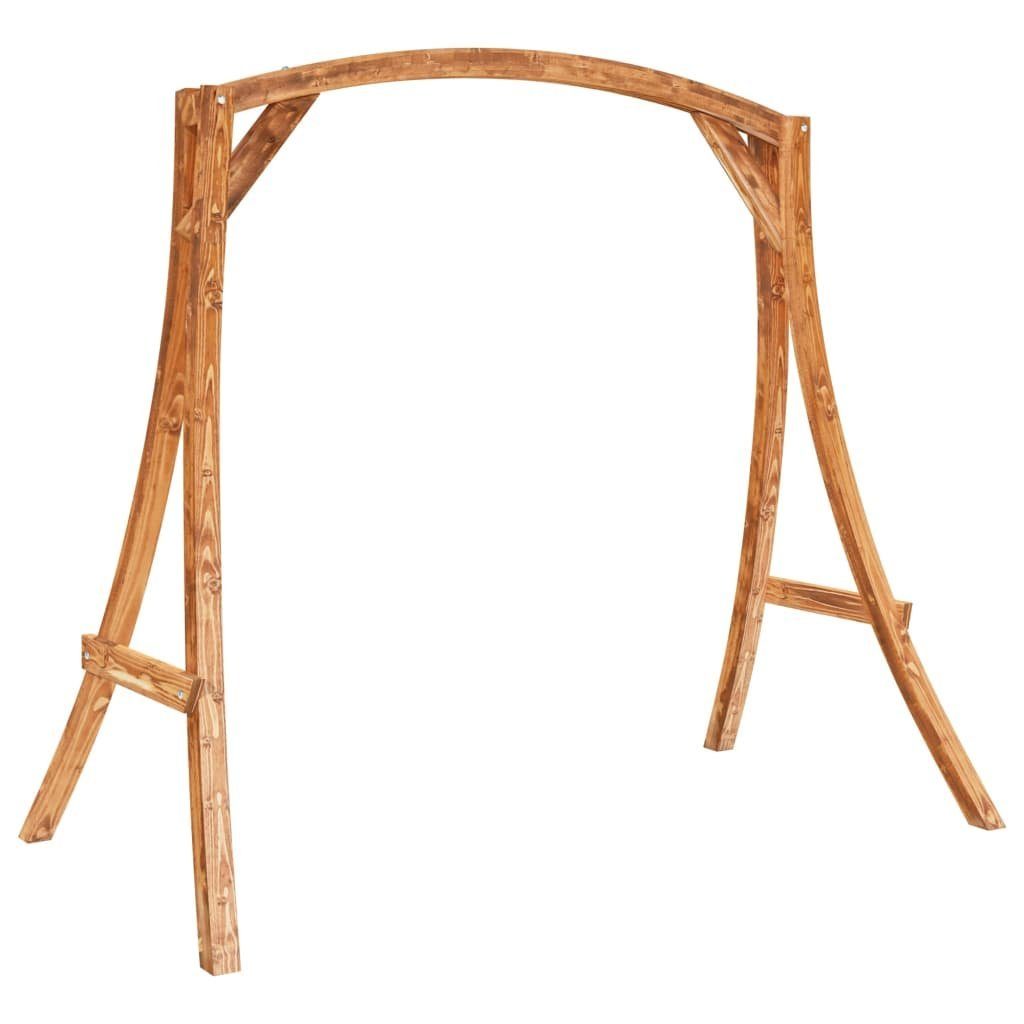 vidaXL Hollywoodschaukel Schaukelgestell Bugholz Massiv mit Teak-Finish Holz