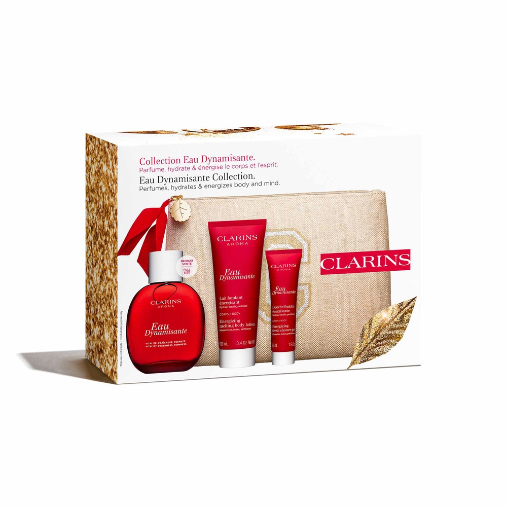 Clarins Coffret Eau Dynamisante Rituel Energie Coffret Noël Soin corps : vitalité, fraîcheur, fermeté